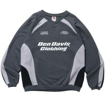 BEN DAVIS 24780056-02 RUNNERS SWEATSHIRT 大學T (碳灰色)