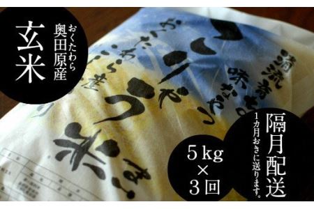 安来のお米こりゃう米（まい）玄米 5kg×3回（隔月）［令和5年産 新米］