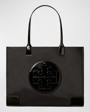 Ella Patent Recycled Nylon Tote Bag