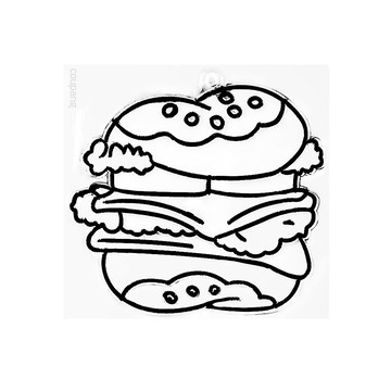 AMOS 阿摩司 壓克力模型版 S01 漢堡 小款  1個