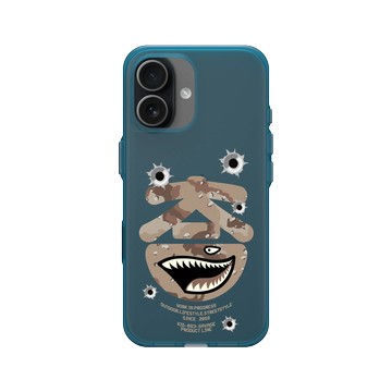 iPhone 17 Clear (相機按鈕) 夜幕藍 - KID - KID沙漠迷彩款