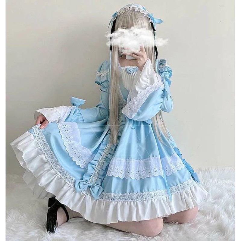 コスプレ ハロウィン メイド服 衣装 ロリータワンピース アニメ 水