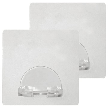 Green Bell 綠貝 無痕沐浴乳架 台灣製造  10 x 10cm  透明色  2個