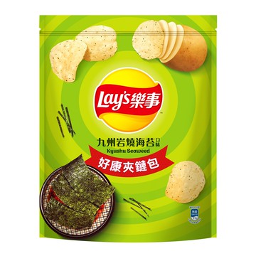 [家速配]樂事九州岩燒海苔洋芋片夾鏈包229.5g