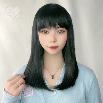 成人or娃娃裝扮假髮 齊瀏海中長直髮
