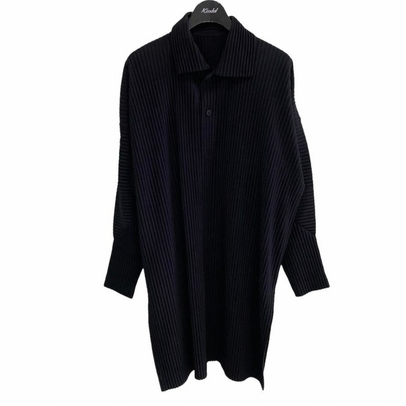 HOMME PLISSE 長袖カットソー ブラック オムプリッセ イッセイミヤケ ISSEY MIYAKE HOMME PLISSE オム プリッセ L/S