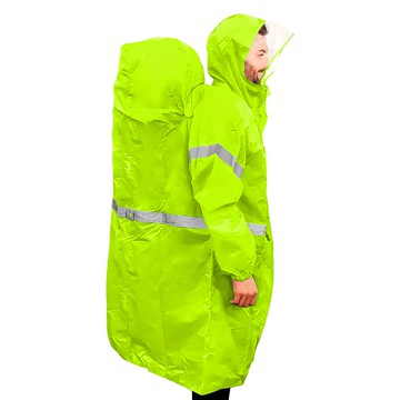 BLUEFIELD 藍色領域 專業登山雨衣 附收納袋  XL  1件  綠色