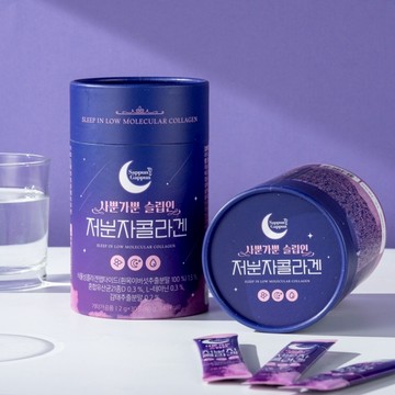 無際小舖 韓國 極潤光萃GABA夜亮睡眠膠原蛋白 2g x 30入｜Sappun Gappun 好吸收 隨身包