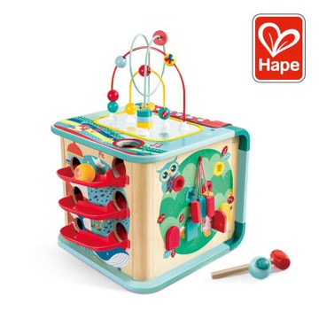 奇哥 德國Hape 魔法繞珠探索學習多面遊戲台