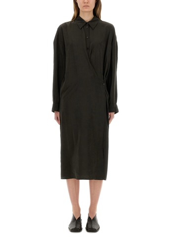 lemaire "straight collar twisted" dress