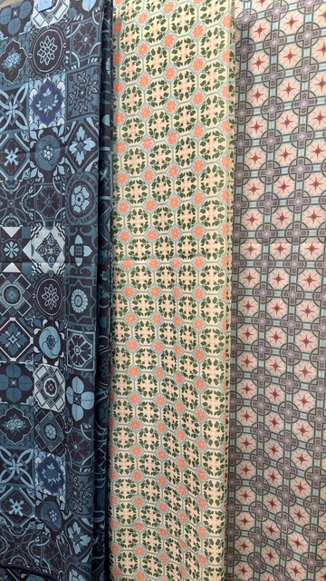 花磚TC混紡輕靚長絲巾