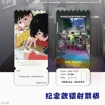 電影熱映💥驀然回首周邊 劇場版紀念票根 明信片 LOOK BACK 藤本樹動畫電影 粉絲必收 鐳射紀念票根同款藤野京本