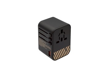 JOWUA 65W 旅行萬國插頭氮化鎵充電器 一個AC插座設備+三個DC USB設備（雙USB-C、USB-A）