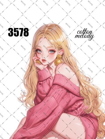 original sticker no.3578 人物貼紙 原創貼紙 原創人物貼紙 裝飾貼紙 cotton melody