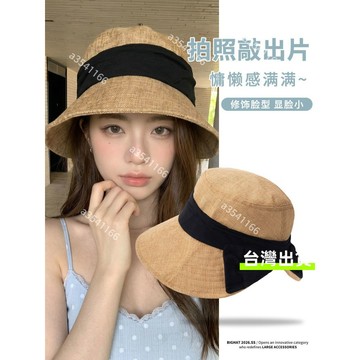 【火熱暢銷】漁夫帽女夏季薄款大頭圍帽子棉麻遮陽帽防紫外線防曬帽日系水桶帽