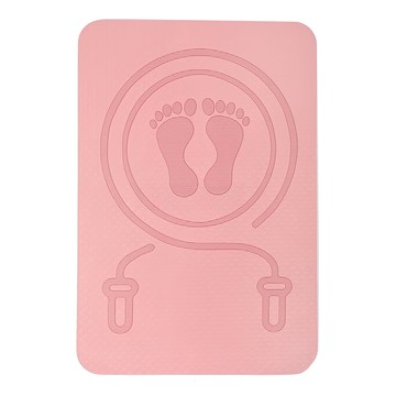 S-SportPlus+ 瑜珈跳繩墊，60 x 40cm，粉色，環保TPE材質，雙面防滑，加厚減震  1個