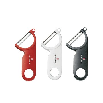 VICTORINOX (2盒任選超值組)45度省力斜角不鏽鋼平面單刀刃經典削皮刀1入/盒(黑/紅/白_3款可選)