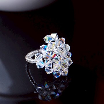 奧地利水晶戒指女 指環日韓風格DIY潮人簡約個性禮物