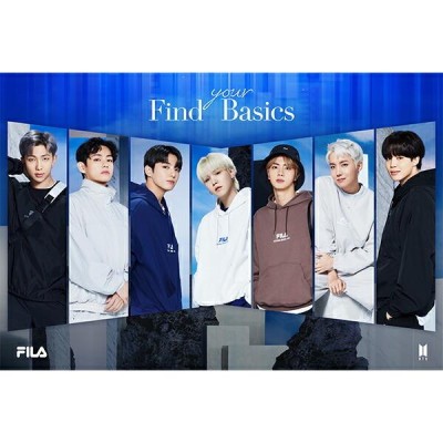 【即納】フィラ FILA BTSコラボ スウェット パーカー ブラウン