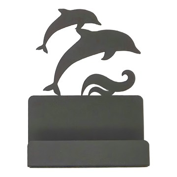 OPUS 東齊金工 歐式鐵藝名片座 海豚 鐵材質  1個
