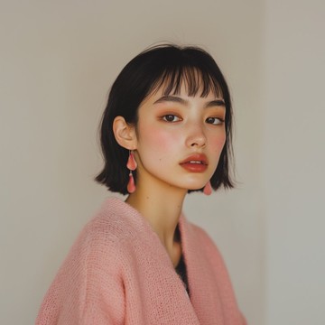 \\ VOGUE刊物//珊瑚花瓣（不對稱）