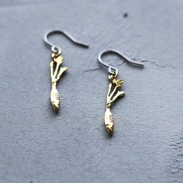 迷你紅蘿蔔 | 耳環 | 夾式耳環 | P471