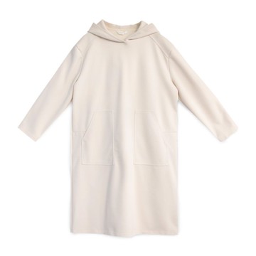 【Simply Yours】厚磅針織連帽洋裝 米白F