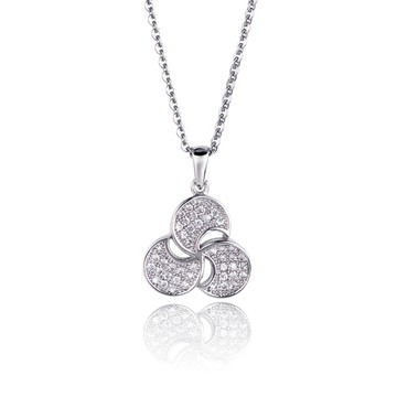 【大東山珠寶】 L&H 黑白系列-尋找-三葉草墜飾