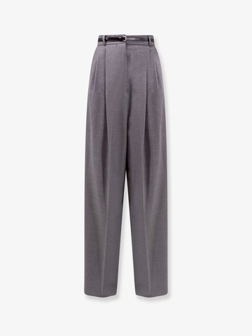 Kiens12 stretch virgin wool trouser with belt - SPORTMAX - gender_Woman