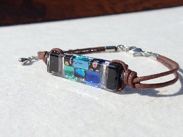 日式玻璃（是【空氣】）手鍊/腳鍊【長度，金屬自由選擇】【定做】