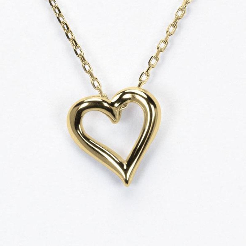 heart ネックレス ダイヤモンド イエローゴールド k10 10k 10金 ハート プチネックレス ダイヤ ペンダント レディース |  LINEショッピング