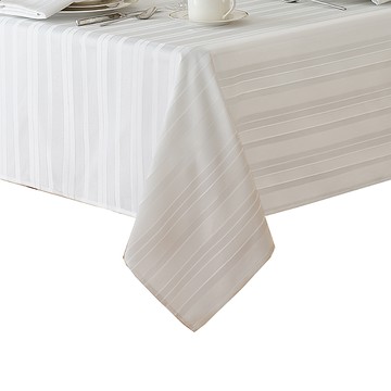 Elrene Denley Stripe Jacquard Tablecloth, 52 x 52