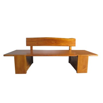 【吉迪市100%全柚木家具】RPLI007A 柚木和風造型三人椅 不含墊