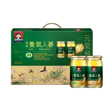 【桂格】養氣人蔘益氣禮盒(養氣+蟲草)60MLx12瓶/盒