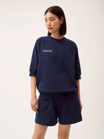 PANGAIA - DNA Double Jersey Short Sleeve Top - navy - XL XL