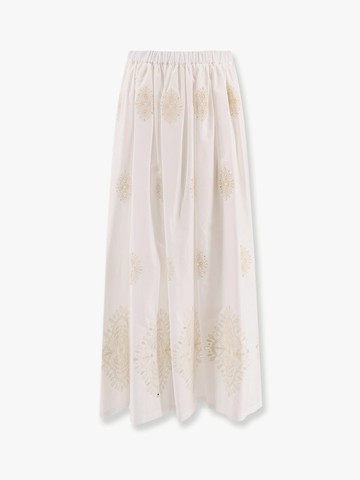 Lucrezia cotton long skirt with embroidery - LAVI - gender_Woman