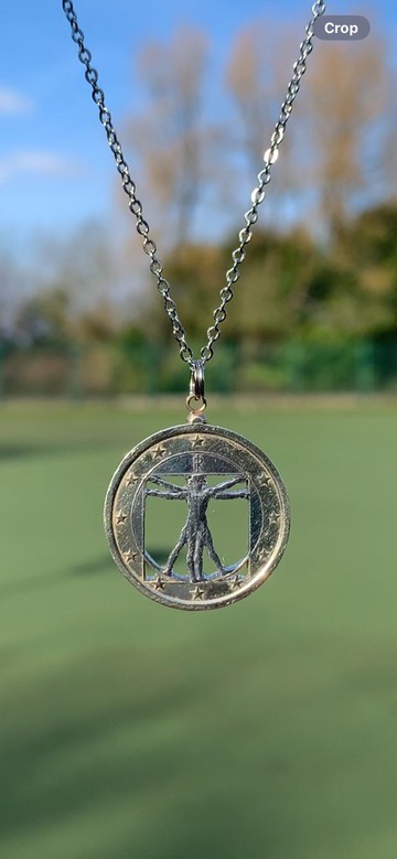 維特魯威人(意大利一歐元)鍊咀