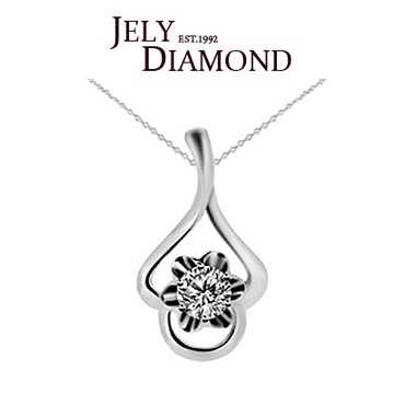【JELY】花心時刻0.50克拉-H&A八心八箭美鑽項鍊