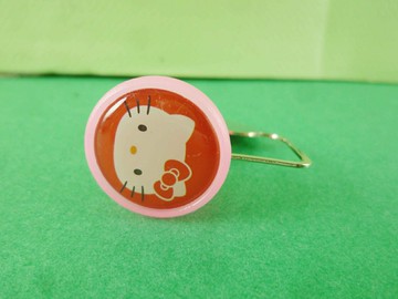 【震撼精品百貨】Hello Kitty 凱蒂貓 扣書籤-紅色頭 震撼日式精品百貨