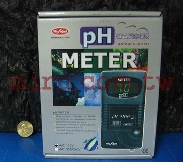 【西高地水族坊】新款水族先生Mr.Aqua 酸鹼值PH微電腦測試器(防潑水型)