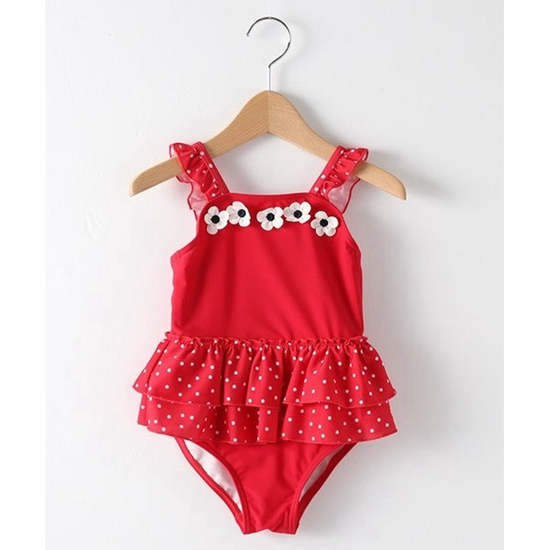 Petit Main プティマイン ドット花モチーフワンピース水着 Swim 通販 Lineポイント最大0 5 Get Lineショッピング