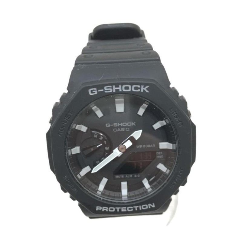 CASIO◆クォーツ腕時計・G-SHOCK/デジアナ/BLK/BLK