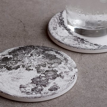 矽瓷吸濕杯墊 / 月光二入