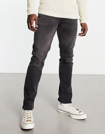 Pretty Green Erwood slim fit jeans in grey