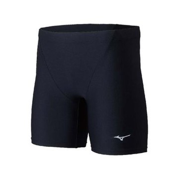 MIZUNO SWIM 男五分泳褲-游泳 四角泳褲 平口泳褲 美津濃 N2MBDA0109 黑銀