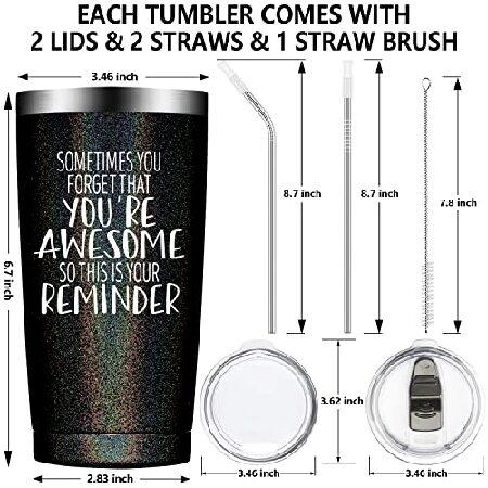 Unique Birthday Gifts for Women Tumbler Pack,Inspirational Present Idea Gift for Sister,Friend,Coworker,Stainless Mug with Sayings-Sometimes You