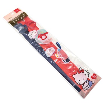 asdfkitty*KITTY造型拉頭DIY拉鍊-2入-紅+藍-拼布拉鍊-日本正版商品