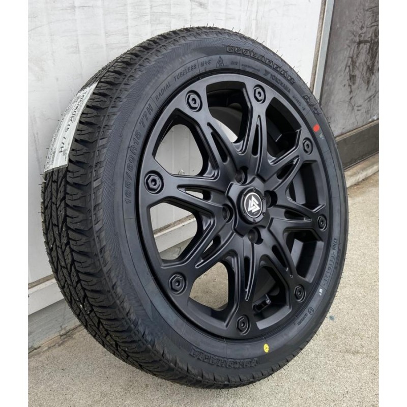 軽自動車 タイヤホイール 新品4本set 15インチ MUD-X マットブラック SAILUN 165/55R15