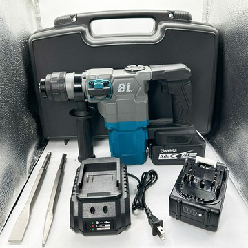 鋰電無刷小型重錘 圓柄二坑二槽(4溝) jj(牧田款) 21v  5.0ah 兩電一充(雙電池)