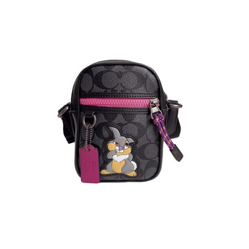 ~雪黛屋~COACH 斜背包超小容量國際正版保證進口防水防刮皮革品卡購證塵套提袋等候10-15日C899021